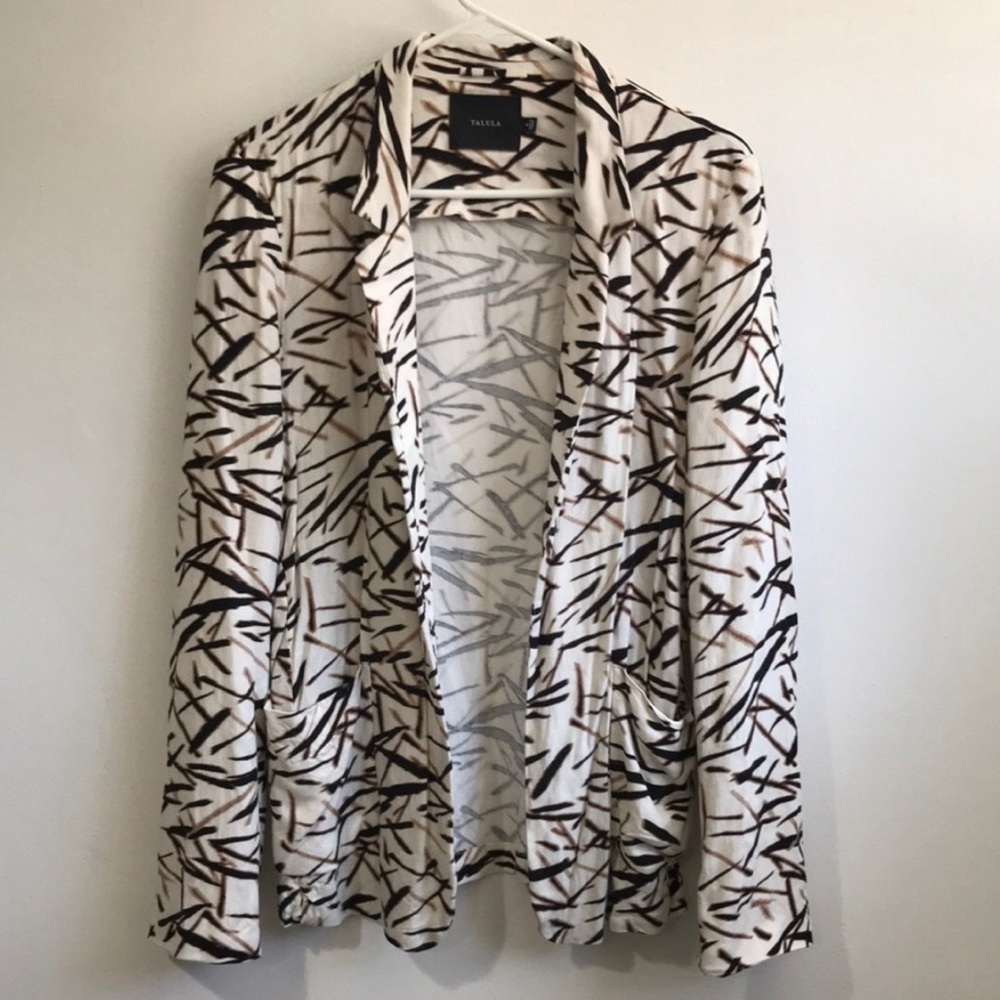 Talula Aritzia Blurry Twigs Light Jacket Blazer